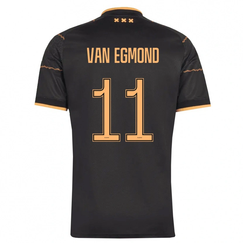Danxen Herren Bo Van Egmond #11 Schwarz Orange Auswärtstrikot Trikot 2026/27 T-Shirt Schweiz