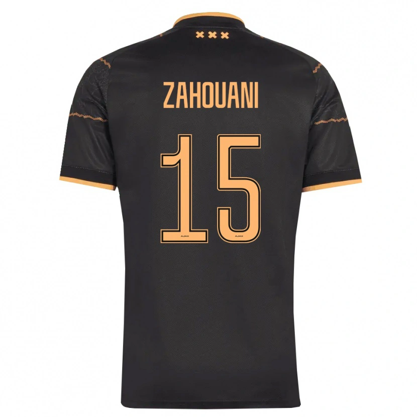 Danxen Herren Fouad Zahouani #15 Schwarz Orange Auswärtstrikot Trikot 2026/27 T-Shirt Schweiz