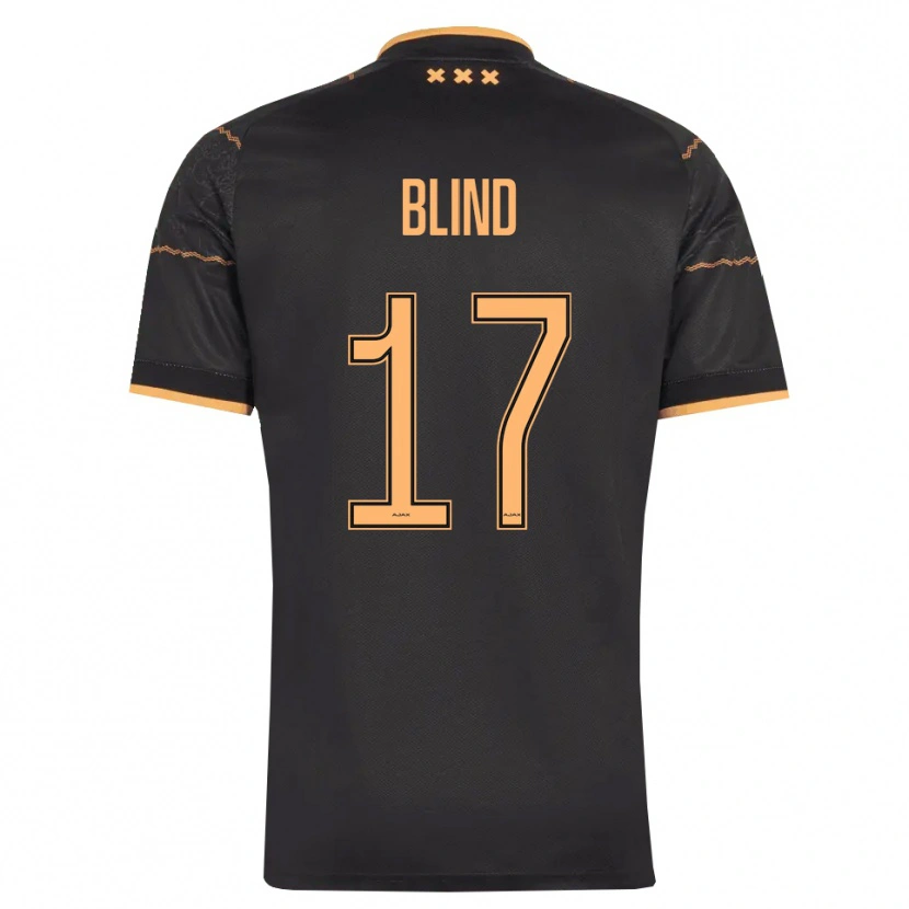 Danxen Herren Daley Blind #17 Schwarz Orange Auswärtstrikot Trikot 2026/27 T-Shirt Schweiz