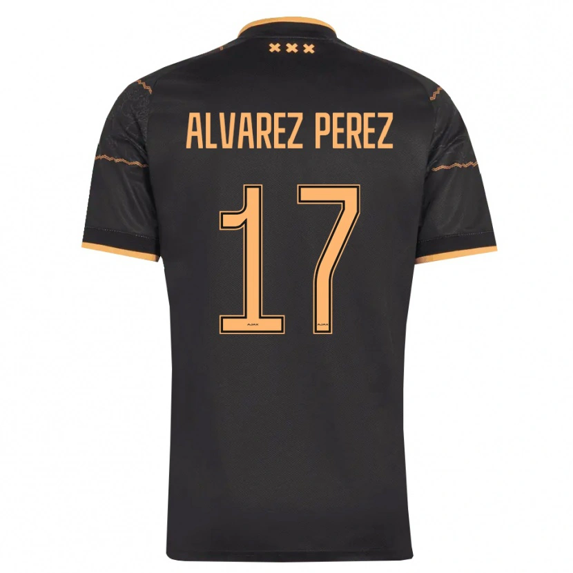 Danxen Herren Marley Álvarez Pérez #17 Schwarz Orange Auswärtstrikot Trikot 2026/27 T-Shirt Schweiz