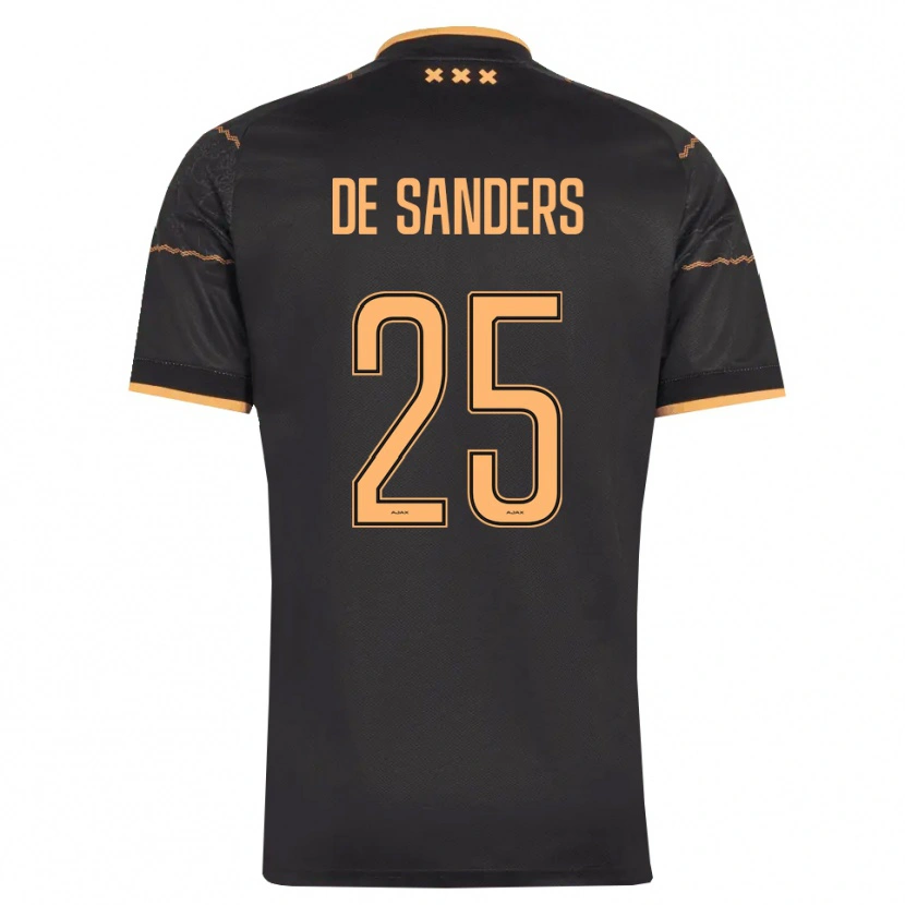 Danxen Herren Kay-Lee De Sanders #25 Schwarz Orange Auswärtstrikot Trikot 2026/27 T-Shirt Schweiz