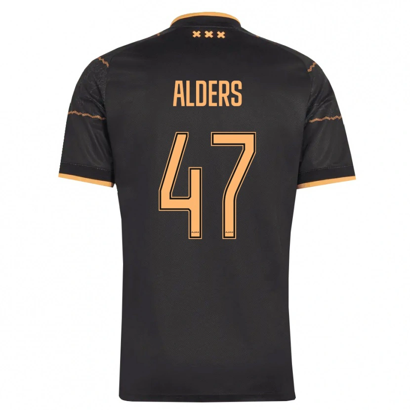 Danxen Herren Gerald Alders #47 Schwarz Orange Auswärtstrikot Trikot 2026/27 T-Shirt Schweiz