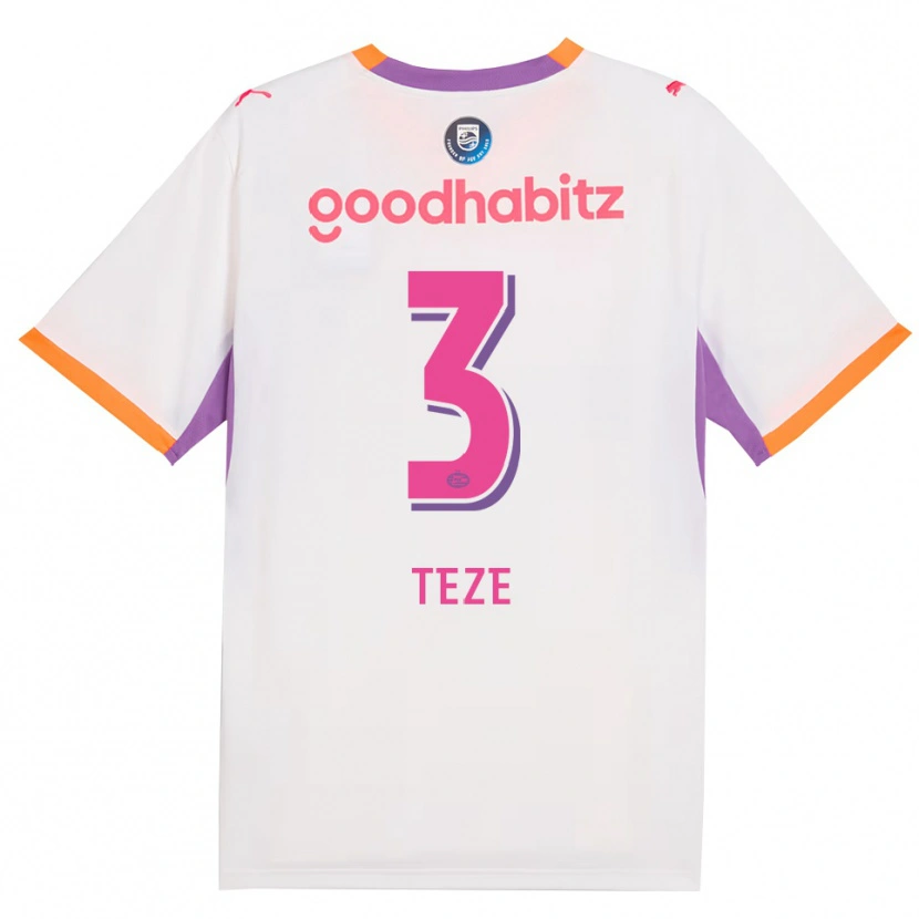 Danxen Herren Jordan Teze #3 Weiß Violett Orange Auswärtstrikot Trikot 2026/27 T-Shirt Schweiz
