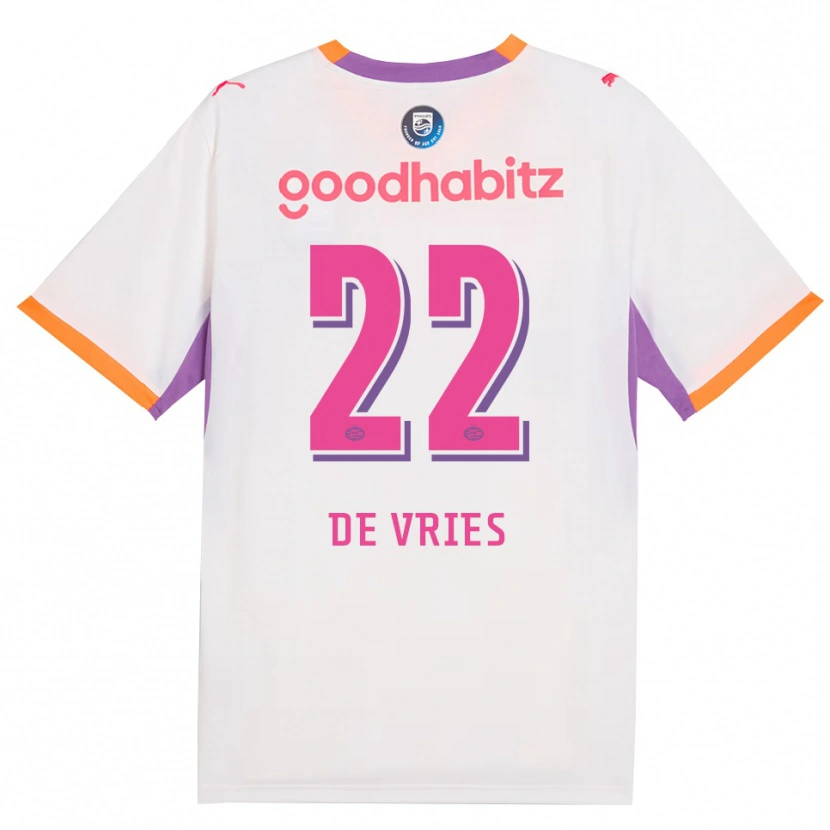 Danxen Herren Lyam De Vries #22 Weiß Violett Orange Auswärtstrikot Trikot 2026/27 T-Shirt Schweiz