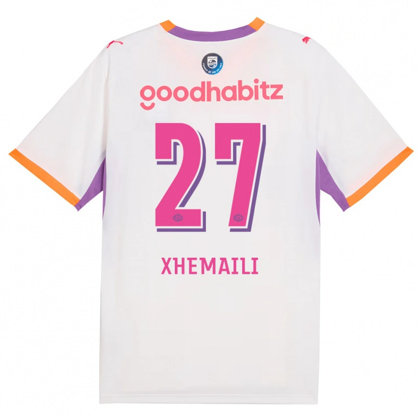 Danxen Herren Riola Xhemaili #27 Weiß Violett Orange Auswärtstrikot Trikot 2026/27 T-Shirt Schweiz
