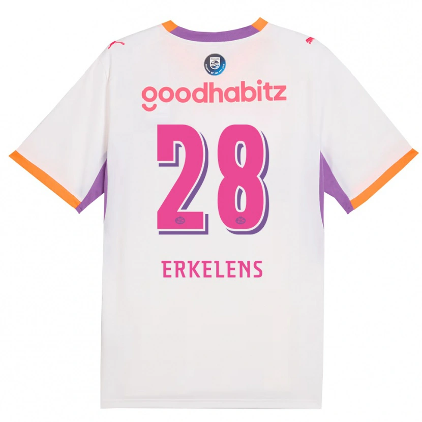 Danxen Herren Kwint Erkelens #28 Weiß Violett Orange Auswärtstrikot Trikot 2026/27 T-Shirt Schweiz