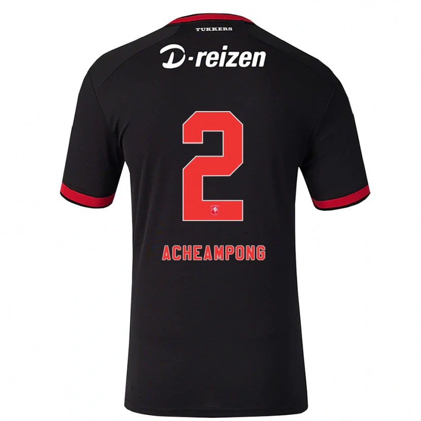 Danxen Herren Sage Acheampong #2 Rot Weiß Schwarz Auswärtstrikot Trikot 2026/27 T-Shirt Schweiz
