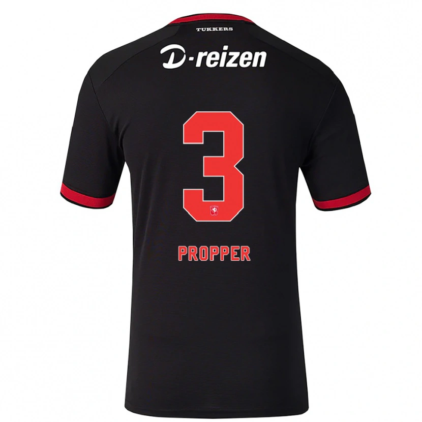 Danxen Herren Robin Pröpper #3 Rot Weiß Schwarz Auswärtstrikot Trikot 2026/27 T-Shirt Schweiz