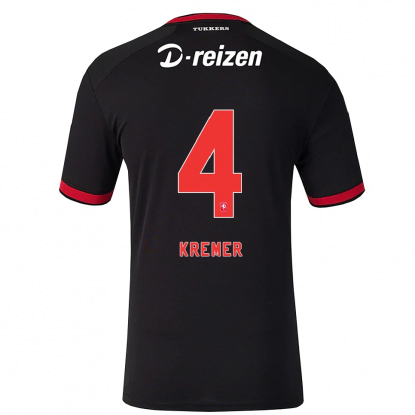 Danxen Herren Joop Kremer #4 Rot Weiß Schwarz Auswärtstrikot Trikot 2026/27 T-Shirt Schweiz