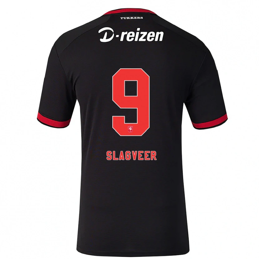 Danxen Herren Derrick Slagveer #9 Rot Weiß Schwarz Auswärtstrikot Trikot 2026/27 T-Shirt Schweiz