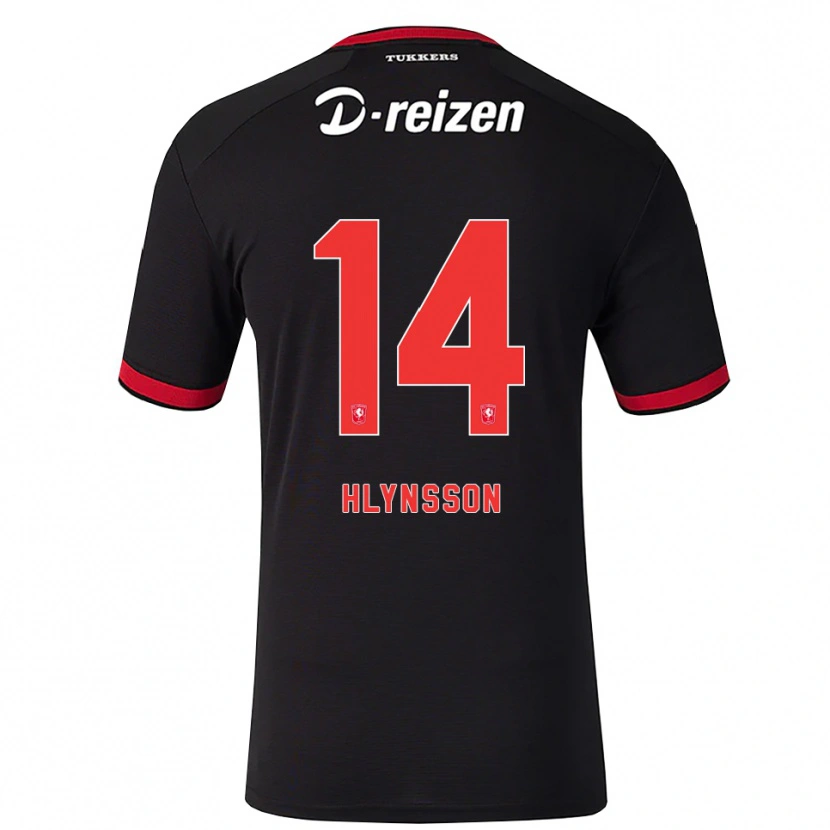 Danxen Herren Kristian Hlynsson #14 Rot Weiß Schwarz Auswärtstrikot Trikot 2026/27 T-Shirt Schweiz