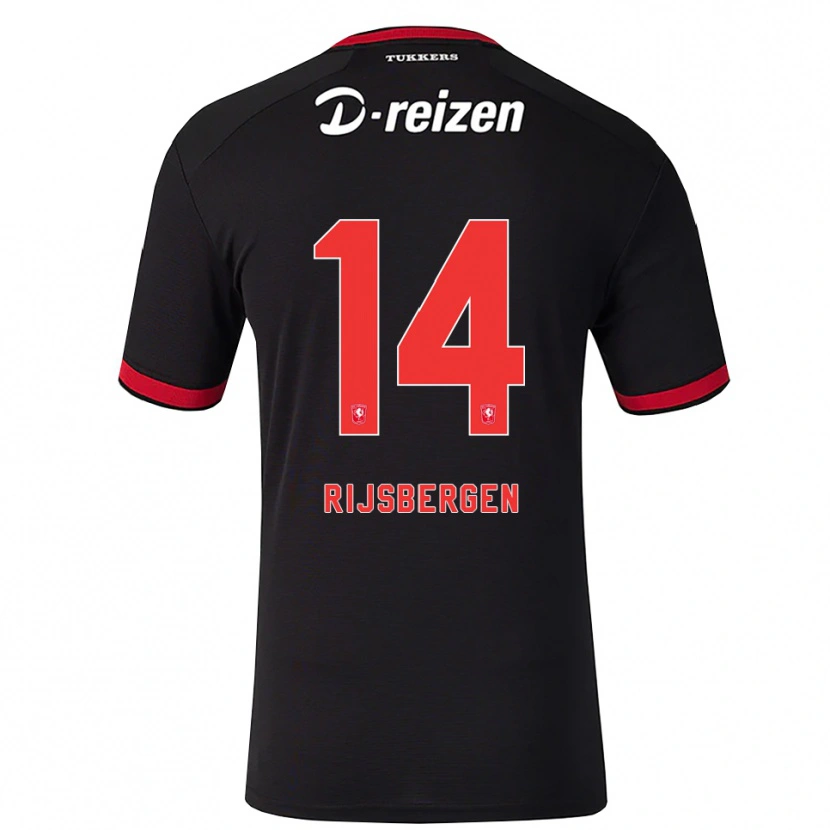 Danxen Herren Liz Rijsbergen #14 Rot Weiß Schwarz Auswärtstrikot Trikot 2026/27 T-Shirt Schweiz