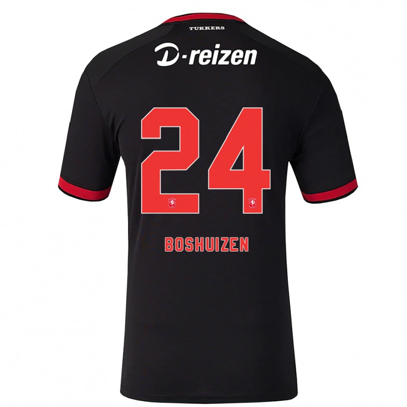 Danxen Herren Annouk Boshuizen #24 Rot Weiß Schwarz Auswärtstrikot Trikot 2026/27 T-Shirt Schweiz