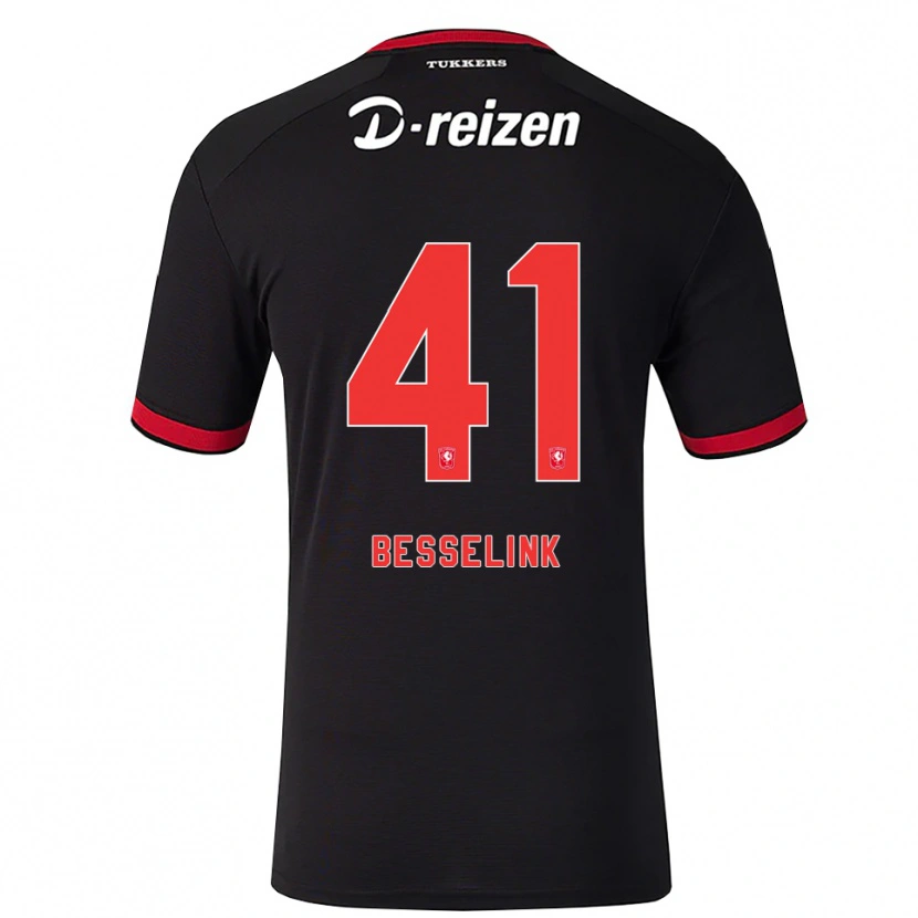 Danxen Herren Gijs Besselink #41 Rot Weiß Schwarz Auswärtstrikot Trikot 2026/27 T-Shirt Schweiz