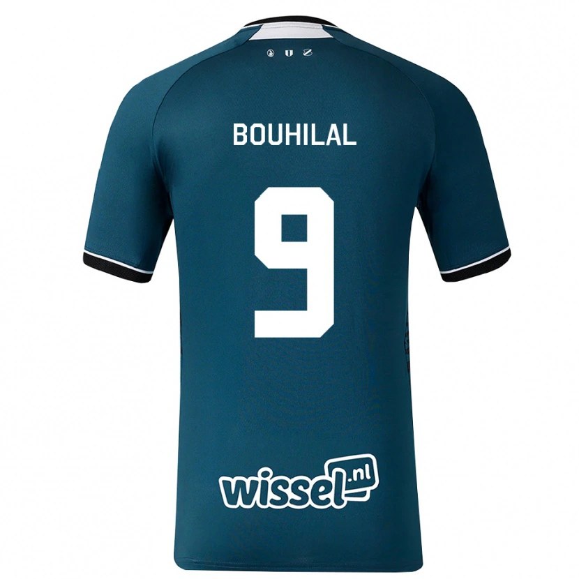 Danxen Herren Mohammed Bouhilal #9 Dunkelschiefergrau Weiß Auswärtstrikot Trikot 2026/27 T-Shirt Schweiz