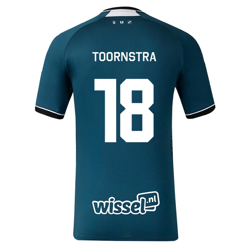 Danxen Herren Jens Toornstra #18 Dunkelschiefergrau Weiß Auswärtstrikot Trikot 2026/27 T-Shirt Schweiz