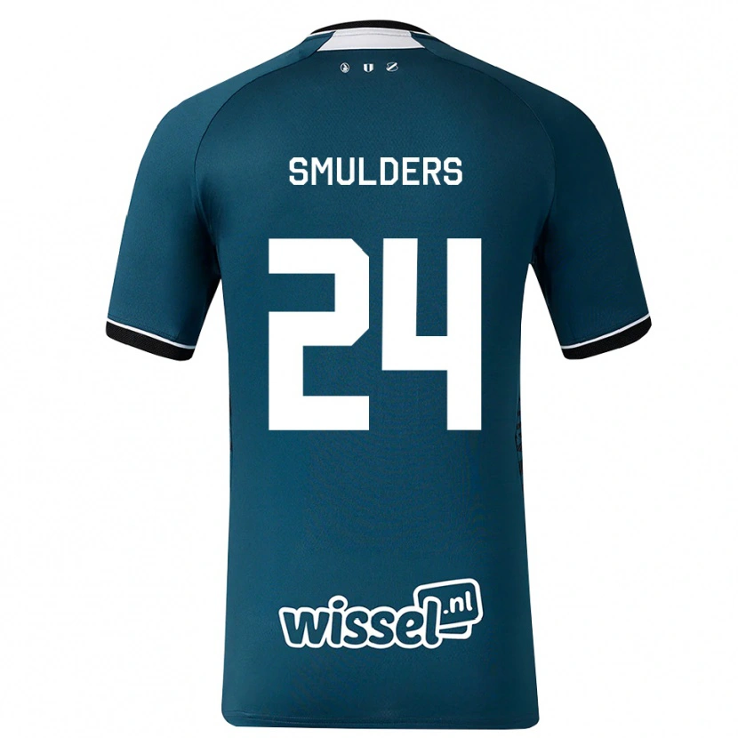 Danxen Herren Anniek Smulders #24 Dunkelschiefergrau Weiß Auswärtstrikot Trikot 2026/27 T-Shirt Schweiz