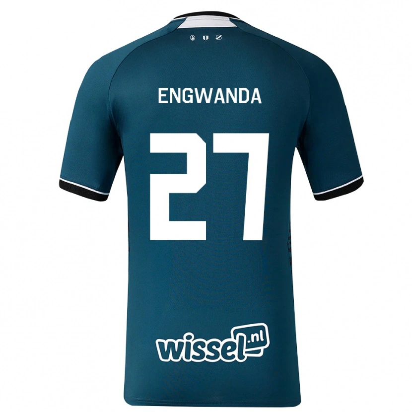 Danxen Herren Alonzo Engwanda #27 Dunkelschiefergrau Weiß Auswärtstrikot Trikot 2026/27 T-Shirt Schweiz