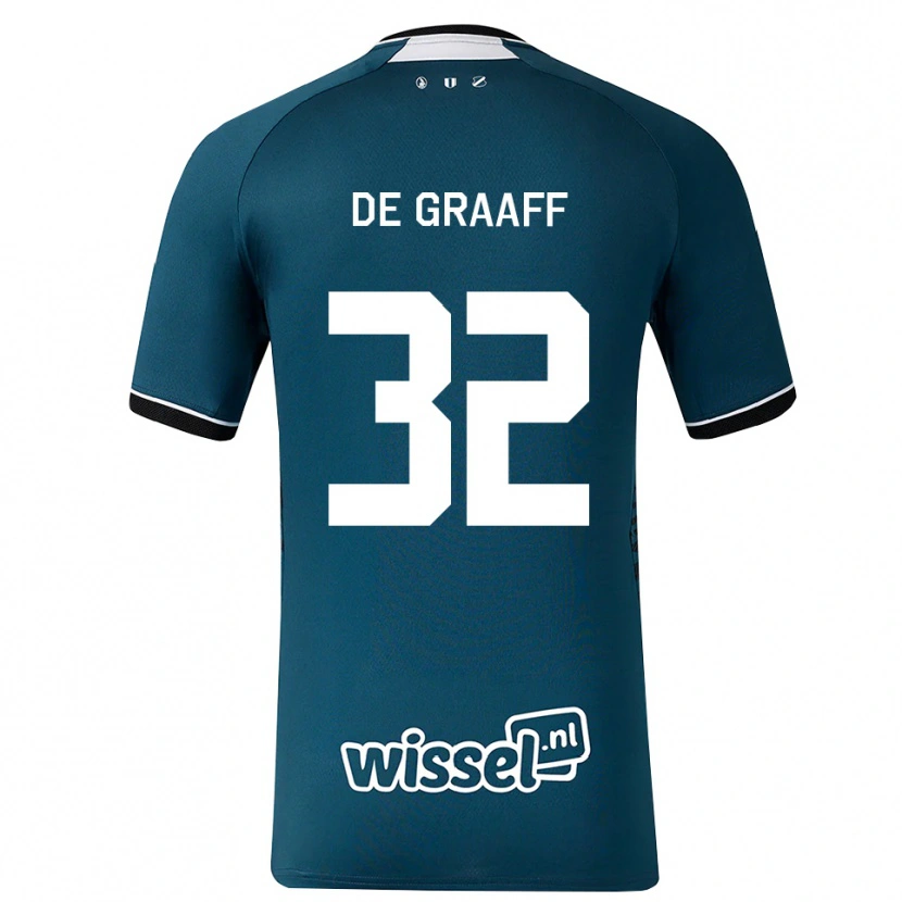 Danxen Herren Tom De Graaff #32 Dunkelschiefergrau Weiß Auswärtstrikot Trikot 2026/27 T-Shirt Schweiz