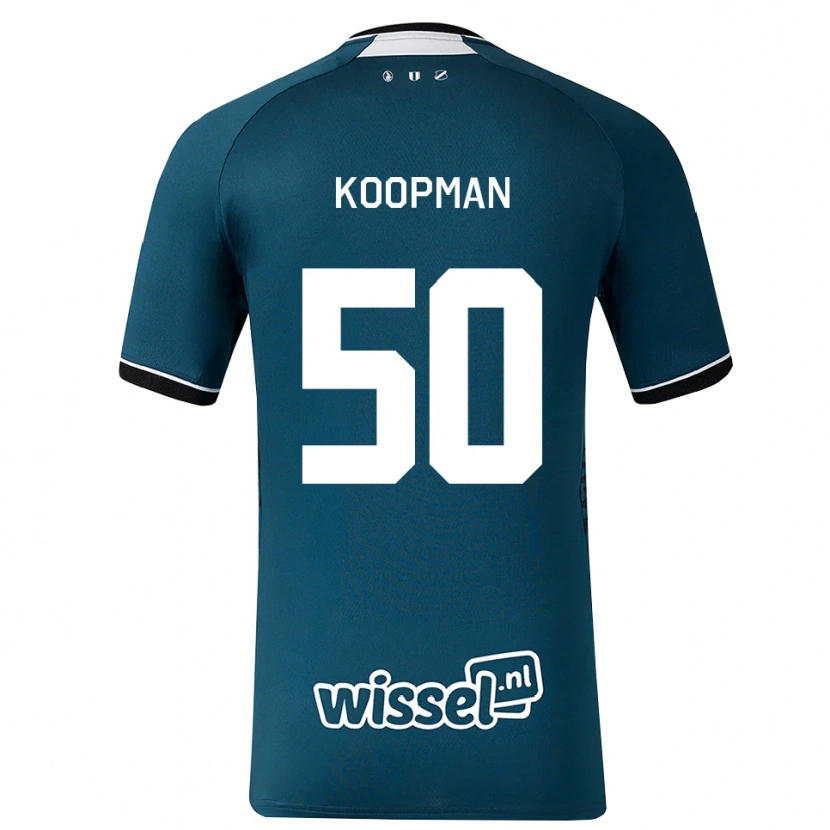 Danxen Herren Kyra Koopman #50 Dunkelschiefergrau Weiß Auswärtstrikot Trikot 2026/27 T-Shirt Schweiz