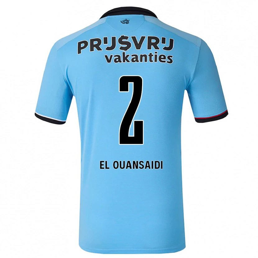 Danxen Herren Keyane El Ouansaidi #2 Tiefhimmelblau Schwarz Rot Auswärtstrikot Trikot 2026/27 T-Shirt Schweiz