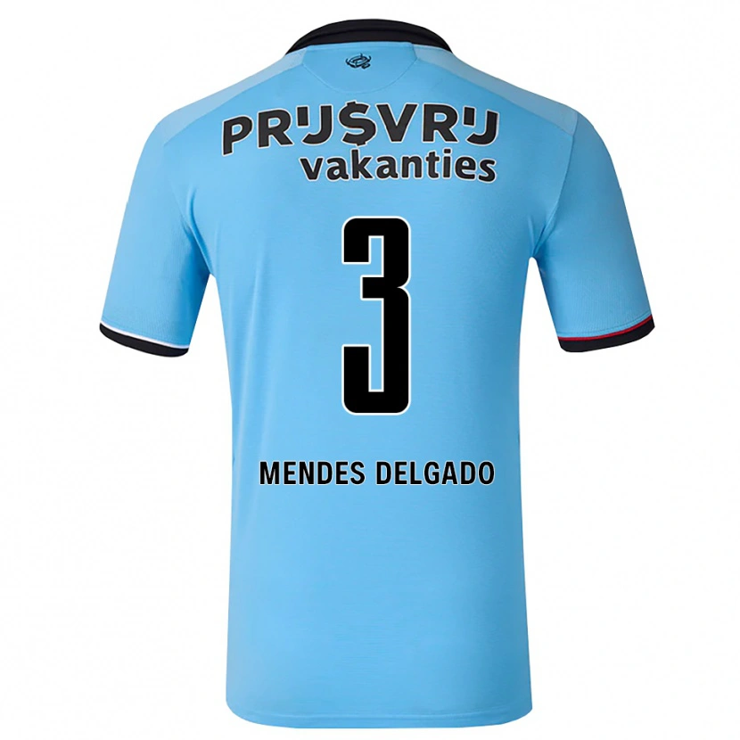 Danxen Herren Nestly Mendes Delgado #3 Tiefhimmelblau Schwarz Rot Auswärtstrikot Trikot 2026/27 T-Shirt Schweiz