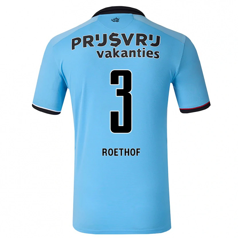 Danxen Herren Danté Roethof #3 Tiefhimmelblau Schwarz Rot Auswärtstrikot Trikot 2026/27 T-Shirt Schweiz