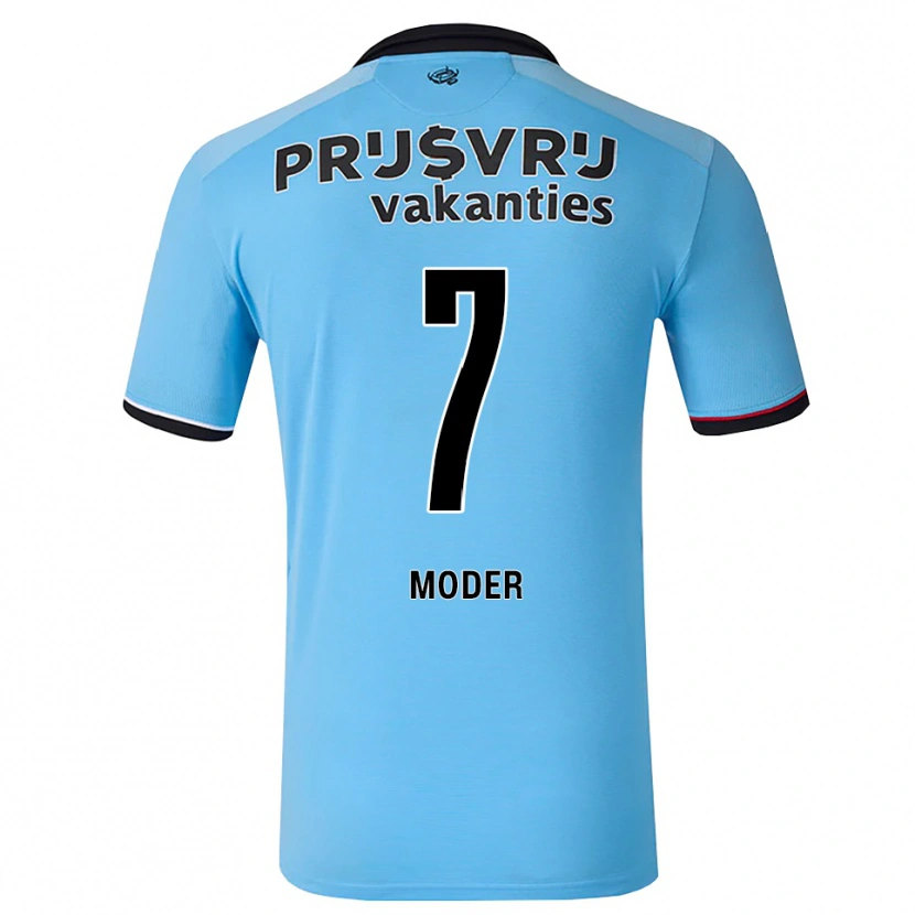 Danxen Herren Jakub Moder #7 Tiefhimmelblau Schwarz Rot Auswärtstrikot Trikot 2026/27 T-Shirt Schweiz