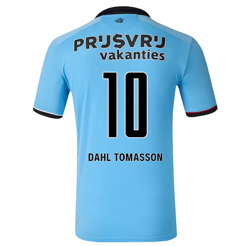 Danxen Herren Luca Dahl Tomasson #10 Tiefhimmelblau Schwarz Rot Auswärtstrikot Trikot 2026/27 T-Shirt Schweiz