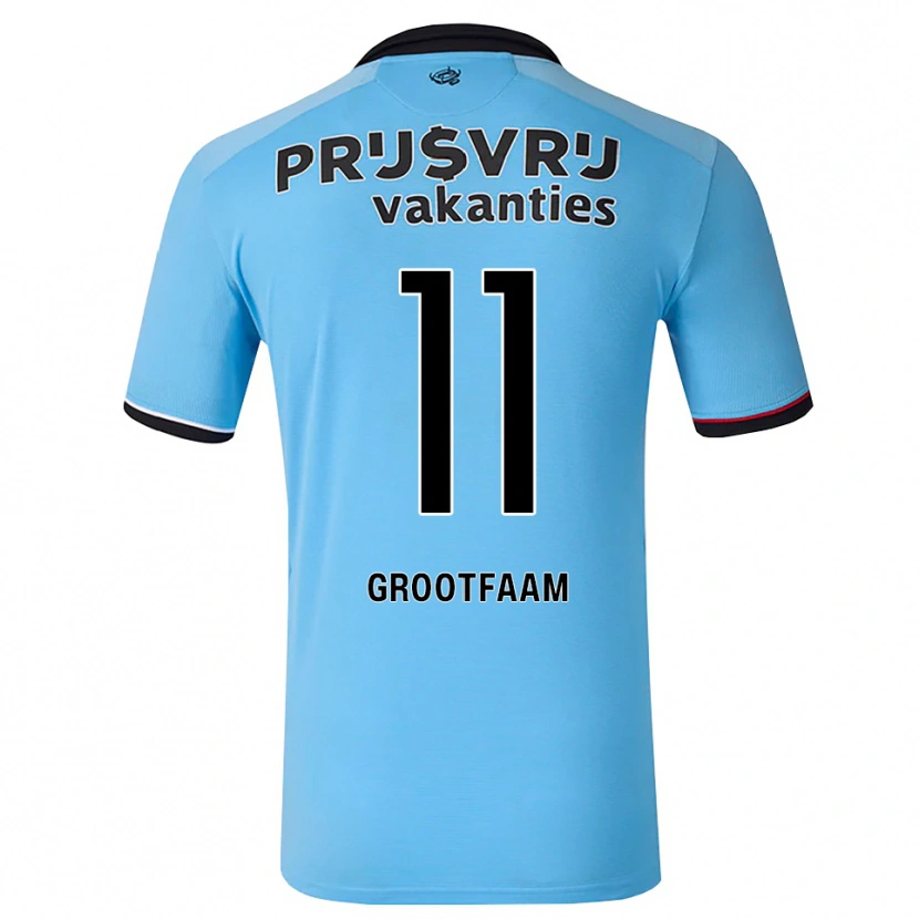 Danxen Herren Ilai Grootfaam #11 Tiefhimmelblau Schwarz Rot Auswärtstrikot Trikot 2026/27 T-Shirt Schweiz
