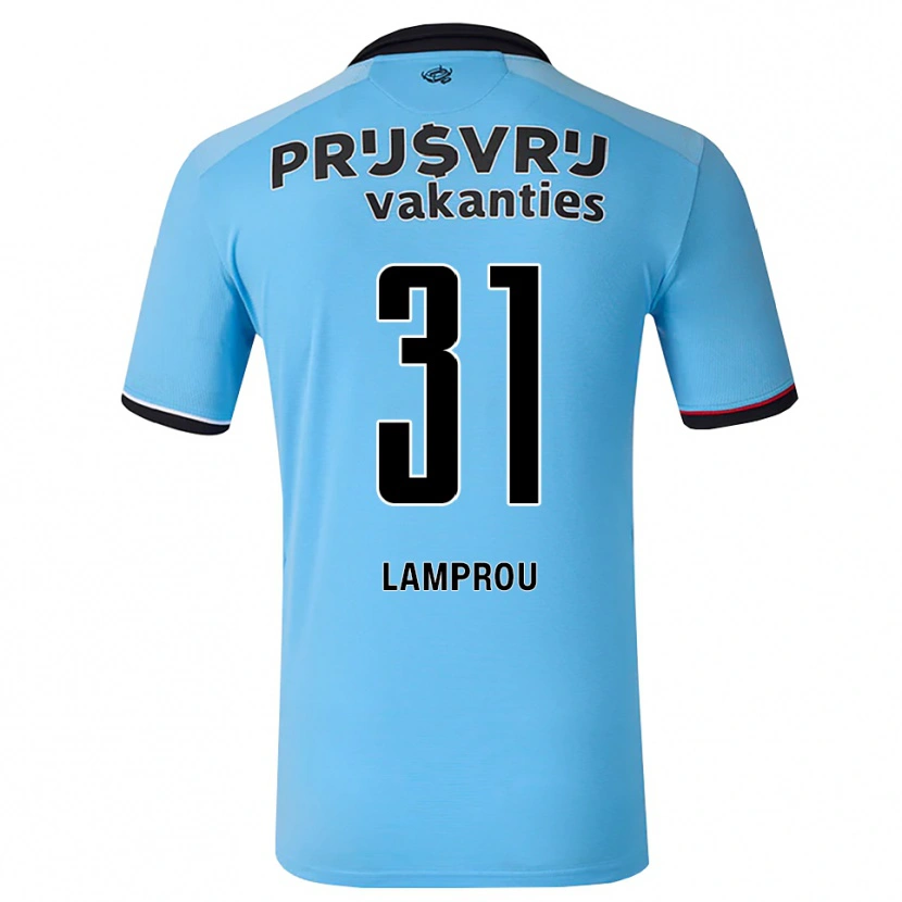 Danxen Herren Kostas Lamprou #31 Tiefhimmelblau Schwarz Rot Auswärtstrikot Trikot 2026/27 T-Shirt Schweiz