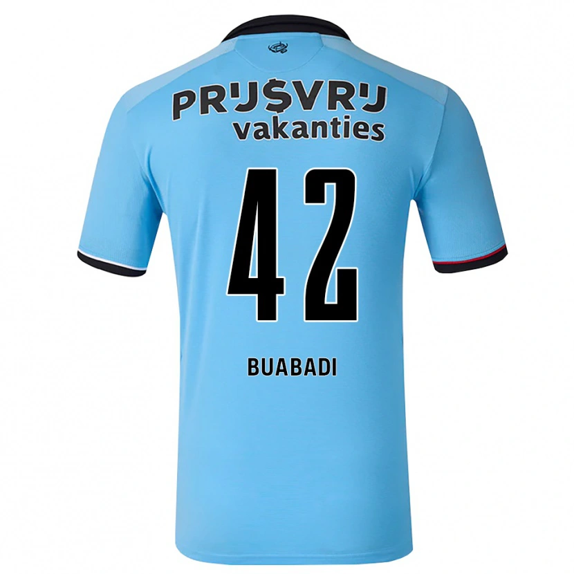 Danxen Herren Esther Buabadi #42 Tiefhimmelblau Schwarz Rot Auswärtstrikot Trikot 2026/27 T-Shirt Schweiz
