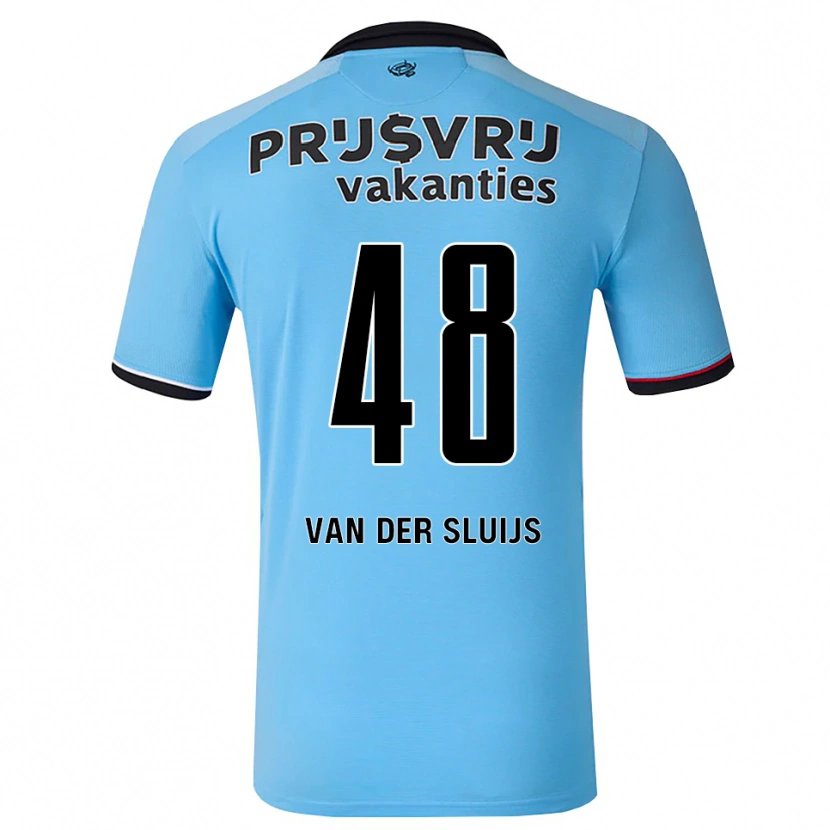 Danxen Herren Joep Van Der Sluijs #48 Tiefhimmelblau Schwarz Rot Auswärtstrikot Trikot 2026/27 T-Shirt Schweiz
