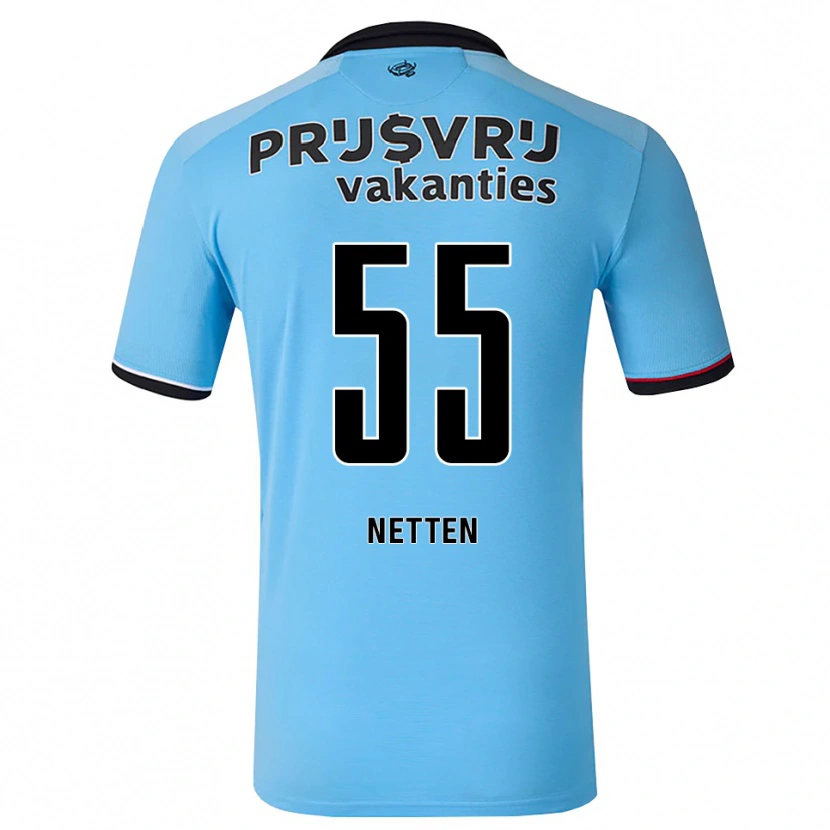 Danxen Herren Luc Netten #55 Tiefhimmelblau Schwarz Rot Auswärtstrikot Trikot 2026/27 T-Shirt Schweiz