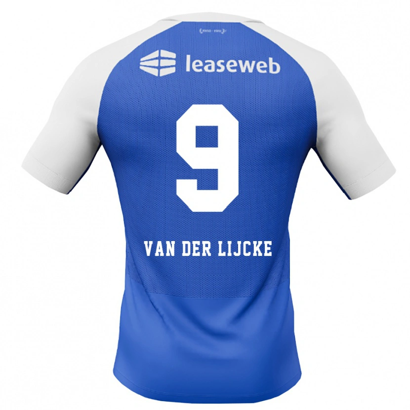 Danxen Herren Donny Van Der Lijcke #9 Himmelblau Rot Weiß Auswärtstrikot Trikot 2026/27 T-Shirt Schweiz