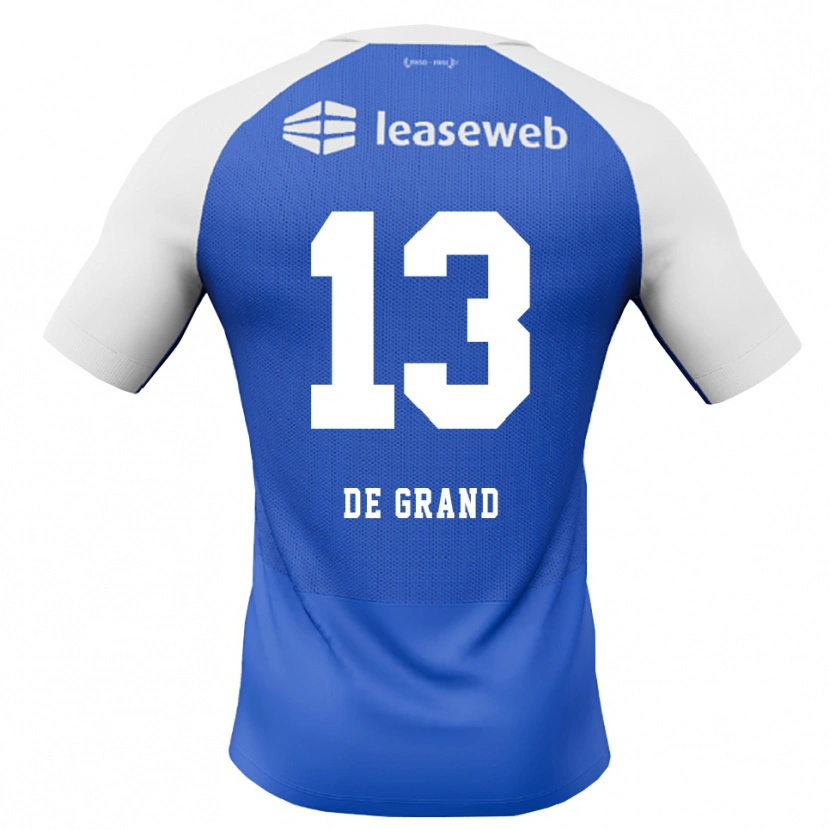 Danxen Herren Sam De Grand #13 Himmelblau Rot Weiß Auswärtstrikot Trikot 2026/27 T-Shirt Schweiz