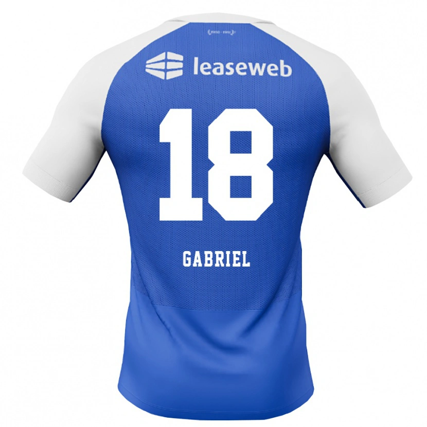 Danxen Herren Gabriel Jongens #18 Himmelblau Rot Weiß Auswärtstrikot Trikot 2026/27 T-Shirt Schweiz