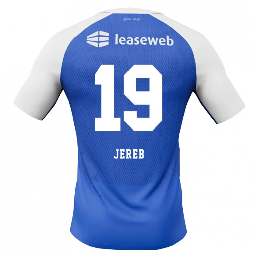 Danxen Herren David Jereb #19 Himmelblau Rot Weiß Auswärtstrikot Trikot 2026/27 T-Shirt Schweiz