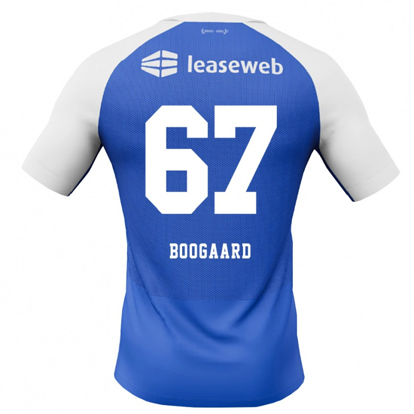 Danxen Herren Kasper Boogaard #67 Himmelblau Rot Weiß Auswärtstrikot Trikot 2026/27 T-Shirt Schweiz
