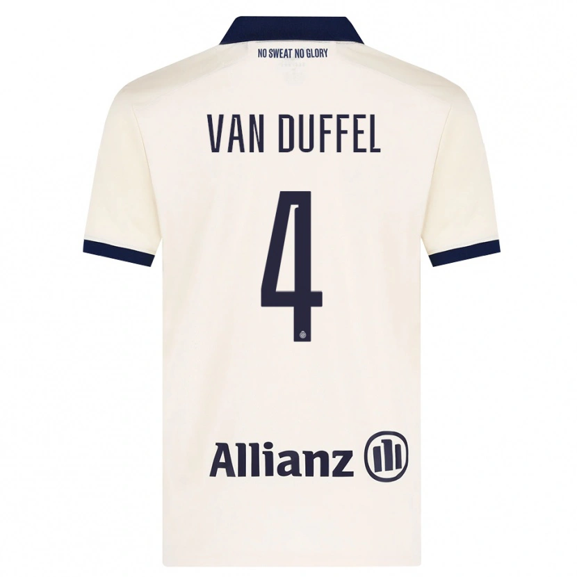 Danxen Herren Céderick Van Duffel #4 Beige Schwarz Auswärtstrikot Trikot 2026/27 T-Shirt Schweiz