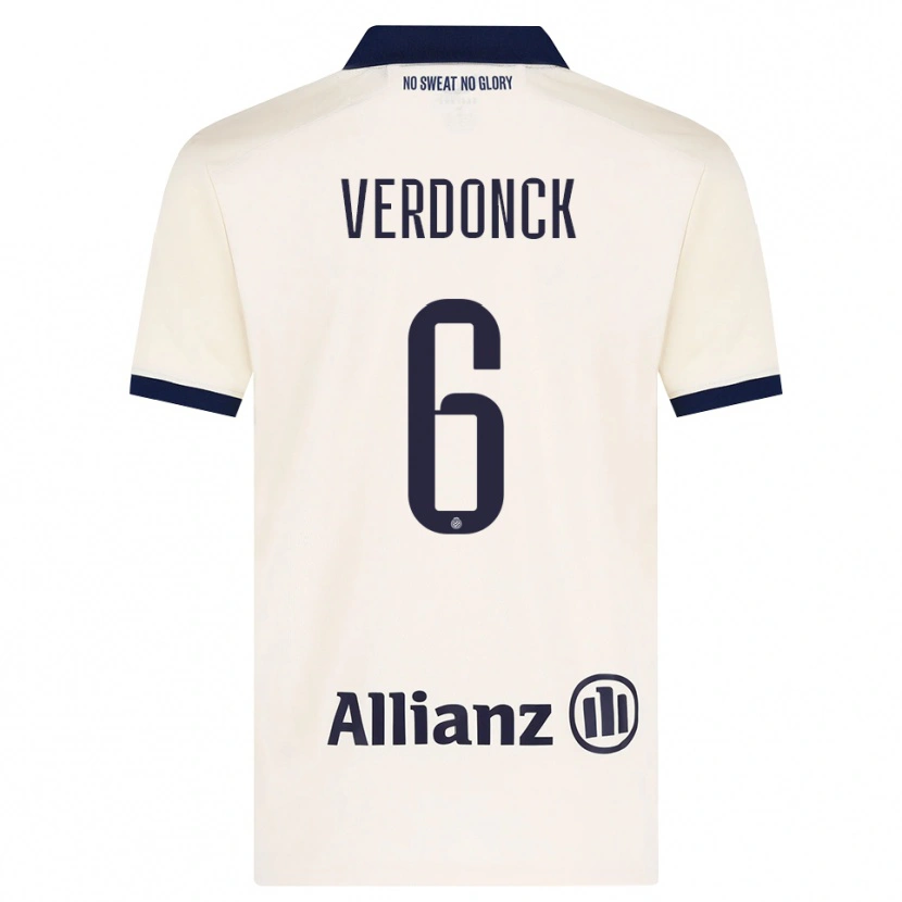 Danxen Herren Saar Verdonck #6 Beige Schwarz Auswärtstrikot Trikot 2026/27 T-Shirt Schweiz