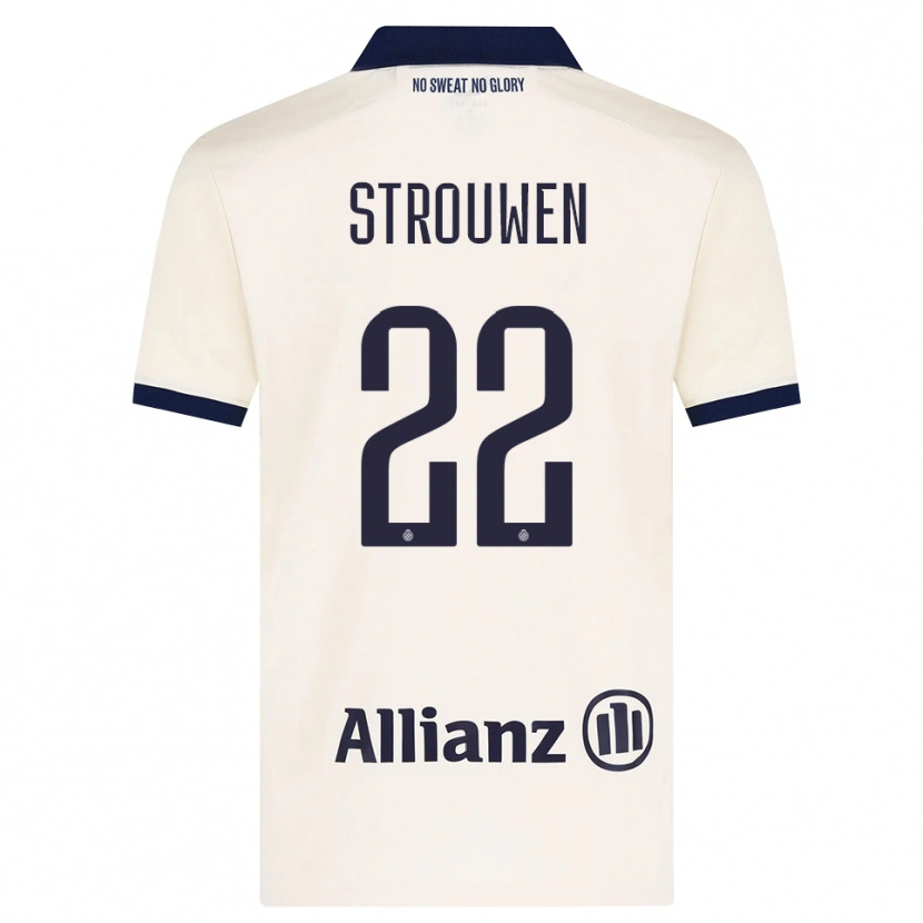 Danxen Herren Léni Strouwen #22 Beige Schwarz Auswärtstrikot Trikot 2026/27 T-Shirt Schweiz
