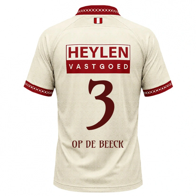Danxen Herren Gregg Op De Beeck #3 Beige Rot Auswärtstrikot Trikot 2026/27 T-Shirt Schweiz