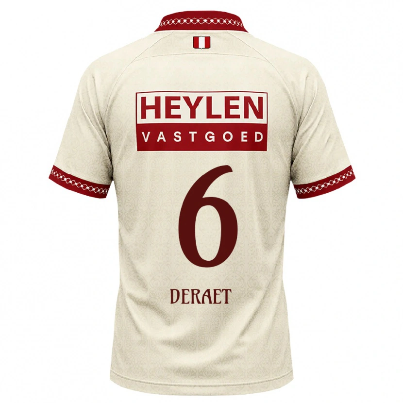 Danxen Herren Xavi Deraet #6 Beige Rot Auswärtstrikot Trikot 2026/27 T-Shirt Schweiz