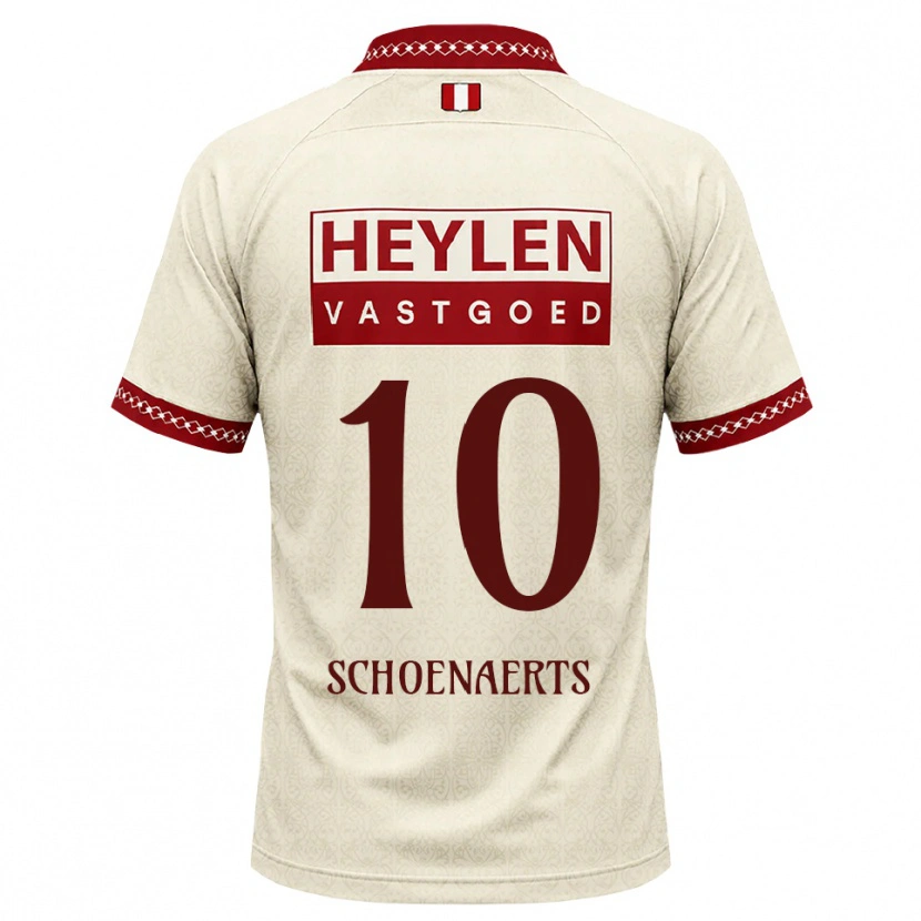 Danxen Herren Nand Schoenaerts #10 Beige Rot Auswärtstrikot Trikot 2026/27 T-Shirt Schweiz