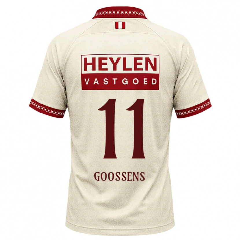 Danxen Herren Mattias Goossens #11 Beige Rot Auswärtstrikot Trikot 2026/27 T-Shirt Schweiz
