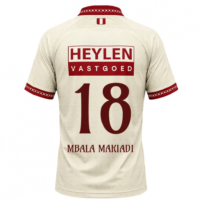 Danxen Herren Ravi Mbala #18 Beige Rot Auswärtstrikot Trikot 2026/27 T-Shirt Schweiz