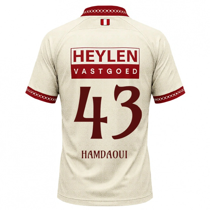 Danxen Herren Youssef Hamdaoui #43 Beige Rot Auswärtstrikot Trikot 2026/27 T-Shirt Schweiz