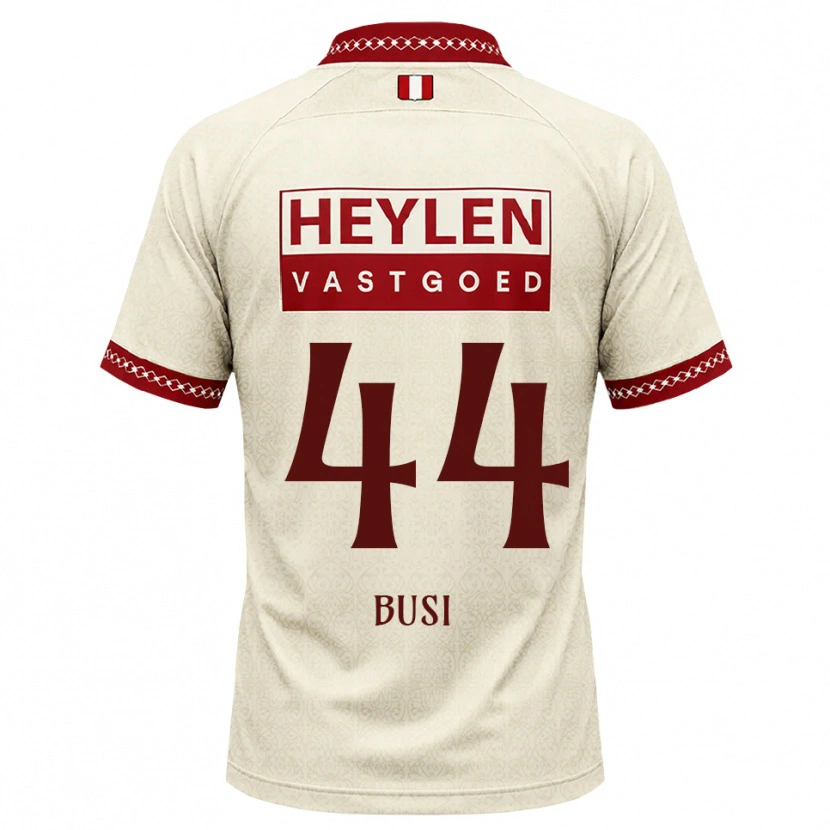 Danxen Herren Maxime Busi #44 Beige Rot Auswärtstrikot Trikot 2026/27 T-Shirt Schweiz