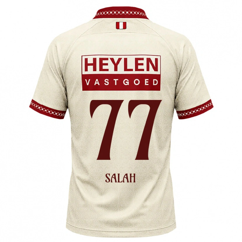 Danxen Herren Ibrahim Salah #77 Beige Rot Auswärtstrikot Trikot 2026/27 T-Shirt Schweiz